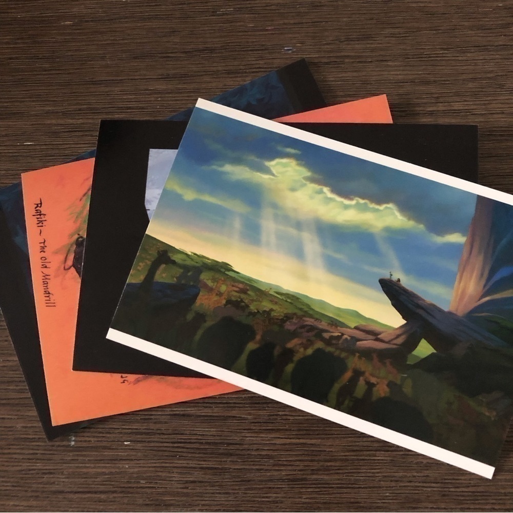 Disney Movie Postcards: The Lion King 4 pack